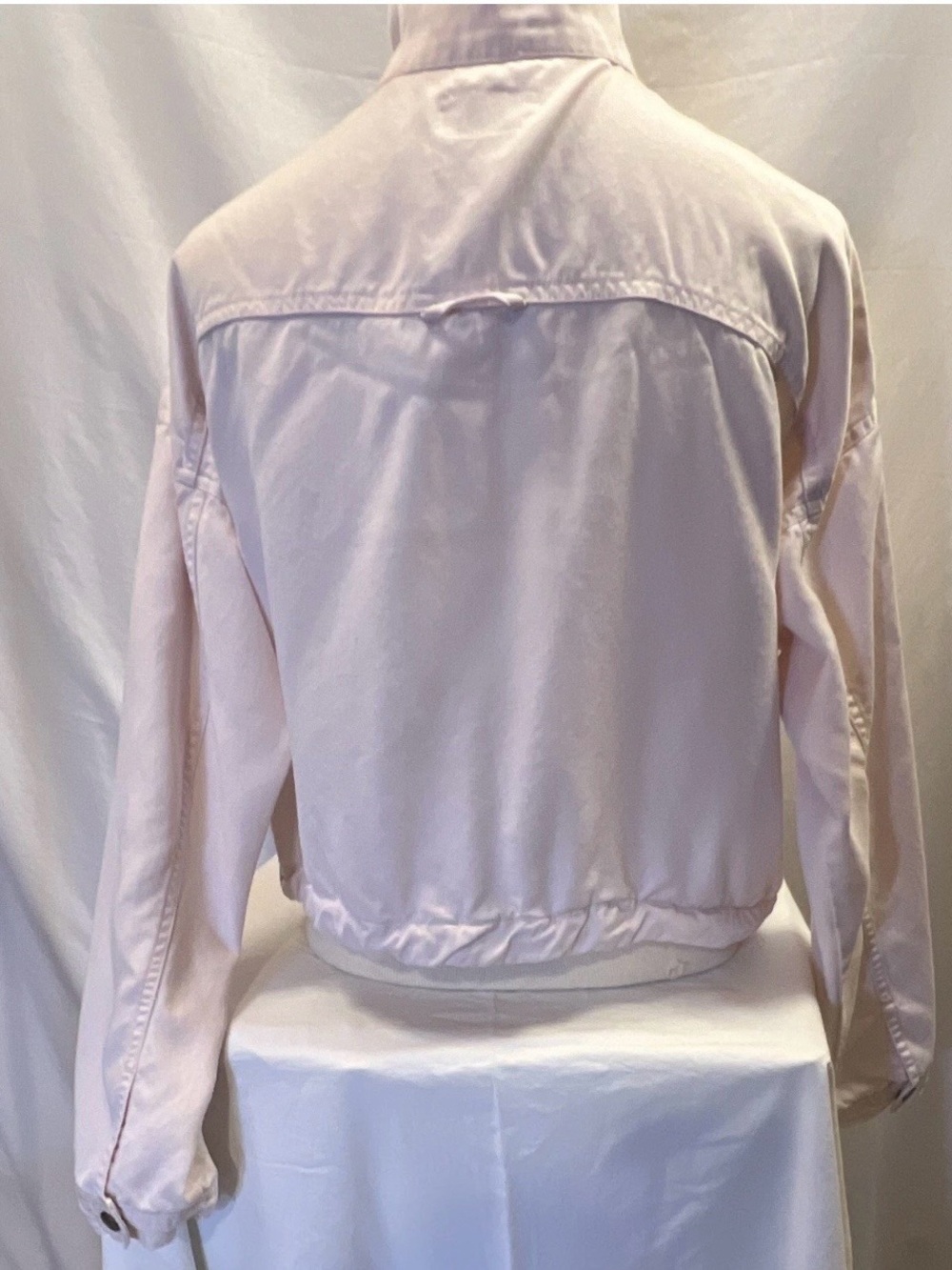 Marine Layer Light Pink Satin-Style Bomber Jacket - Picture 2 of 4